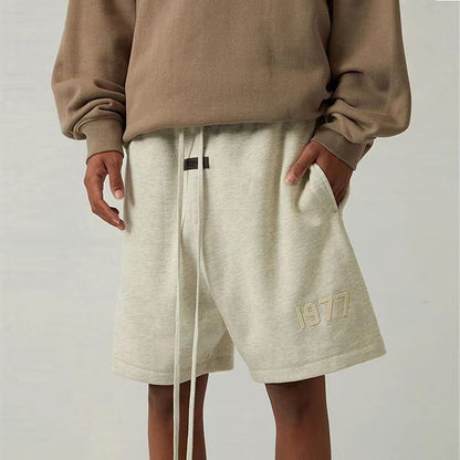 Essentials Shorts Thin Velvet Flock Logo 1977 Printed Short Pants - product image 11