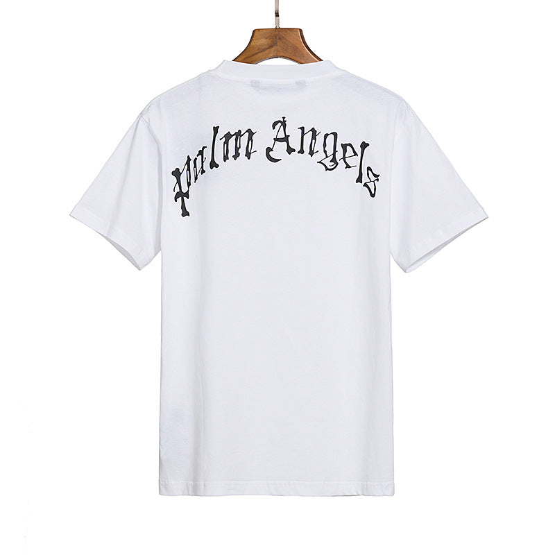 Palm Angel Broken Skull Bear Print T Shirt