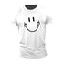 Fitness Sports Fitness Cartoon Smiley Printed Men's Casual T-shirt Gym T Shirt