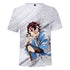 Kimetsu No Yaiba T-shirt Demon Slayer 3d T Shirt