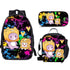 Lankybox Cartoon printed schoolbag lunch bag shoulder bag pencil cases 3pcs set backpack