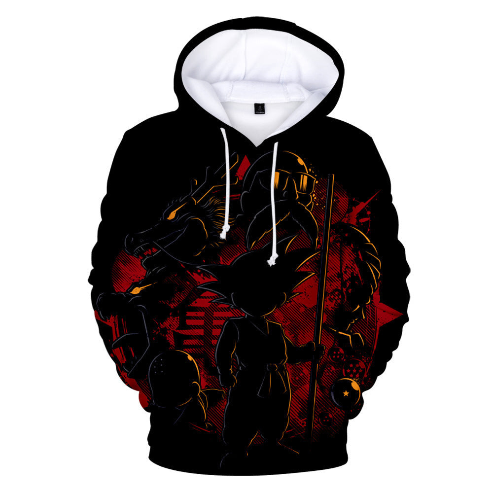 Anime Dragon Ball 3d Digital Printed Hood Sweater Hoodie Pullover Sweatshirt
