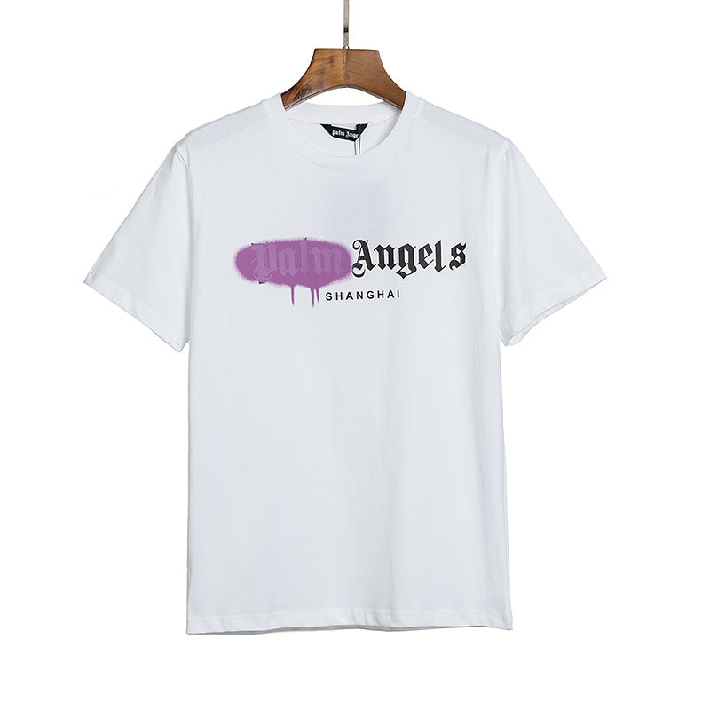 Palm Angel Letter Printing Hip Hop T Shirt