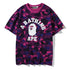 Bape Shark Camouflage Print Hip Hop T-shirt Ape Brand T Shirt