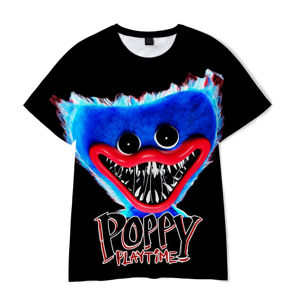 Poppy Playtime Bobby's Game Time 3d Printing Stylish Round Neck Short Sleeve T-shirt Unisex T Shirt