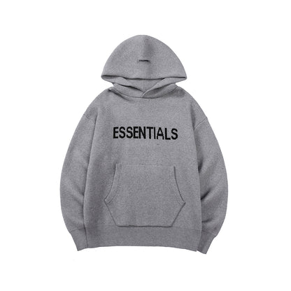 Fog Fear Of God Essentials Knitted Loose Pullover Hooded Sweater - product image 3