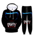 Poppy Playtime Bobbi's Game Time Hoodie Sweater Casual Jogger Pants Two-piece Set