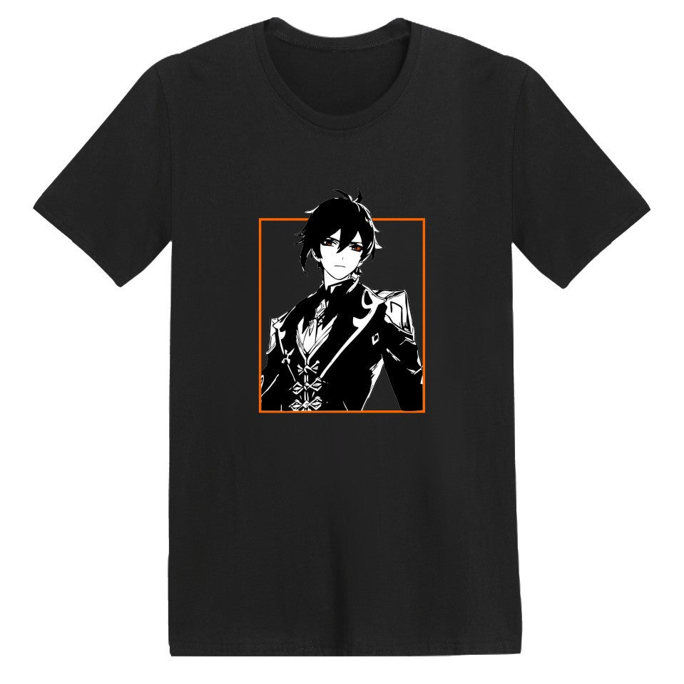 Genshin Impact Cotton Printed T Shirt Unisex T-shirt