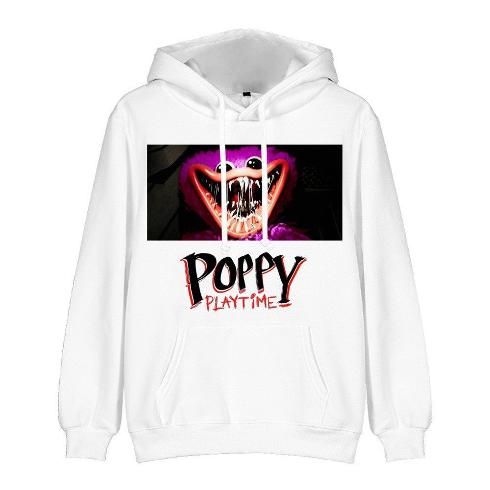Poppy Playtime 3d Digital Printed Hoodie Bobbi's Game Time Sweater Pullover Sweatshirt
