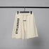 Essentials Letter Printing Unisex Shorts Fashionable Middle Pants