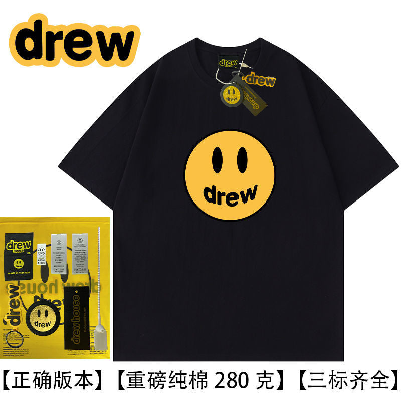 Drew Hussry Summer Biber Same Style Smiley Face T-Shirt - product image 13