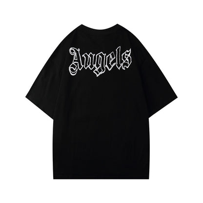 Palm Angels Sulfur Cotton T Shirt Letter Print Casual T-shirt