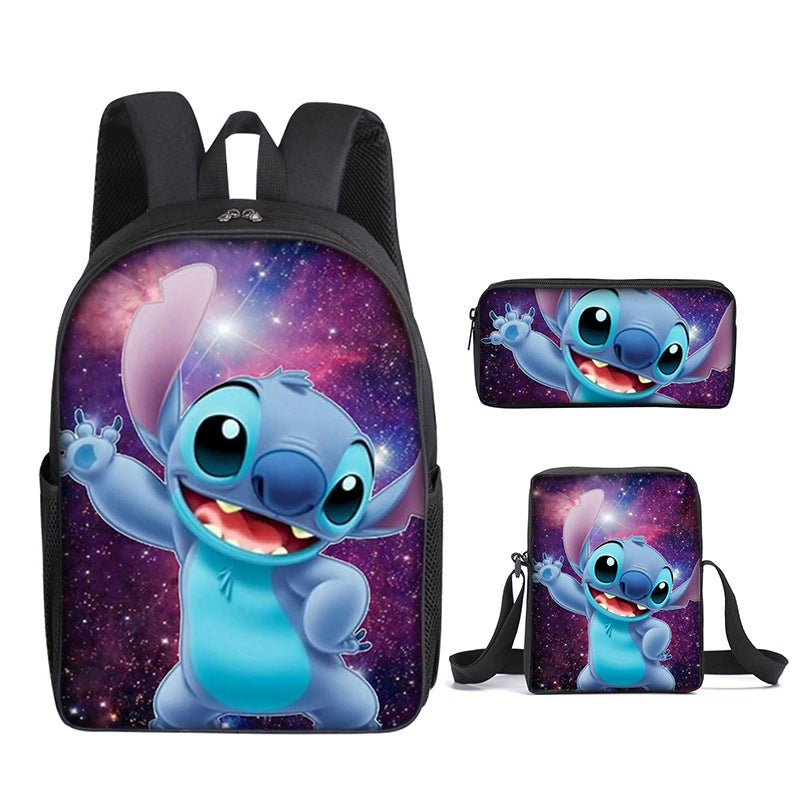 Stitch Schoolbag stitch cartoon backpack shoulder bag pencil case set