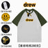 Drew Smiley Face Letter Raglan Cotton T Shirt