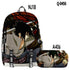 Naruto 3d backpack pencil case set