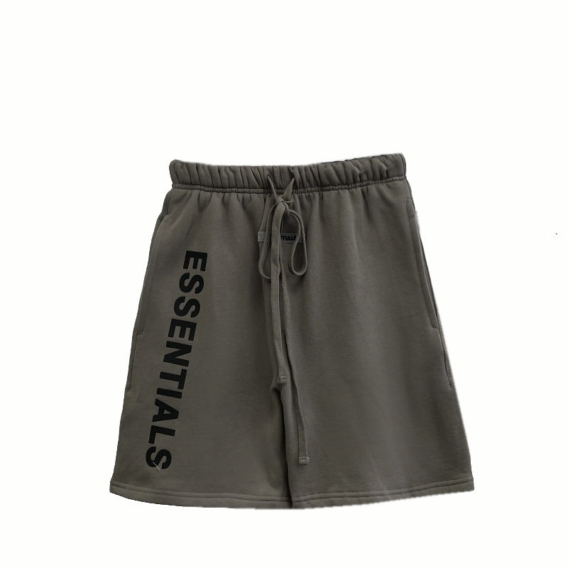Essentials Shorts Fear Of God Drawstring Silicone Letter Cotton Short Pants - product image 5