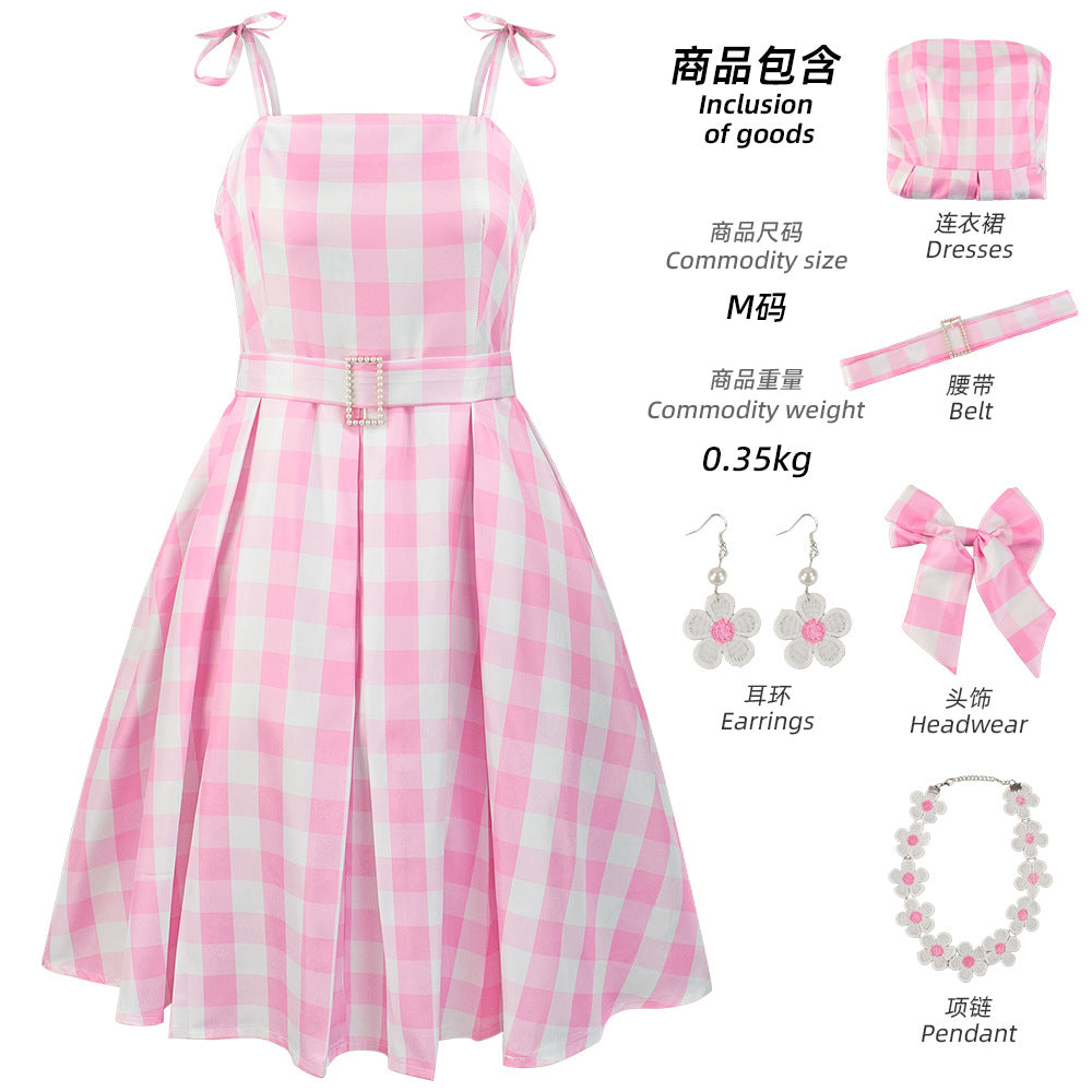 Barbie Cosplay Clothing Live Film Barbie Dress Leggings Cosplay Clothes