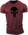 Skull Print Fitness Sports Cotton T-shirt Gym T Shirt