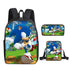 Sonic Schoolbag backpack lunch box pencil cases set