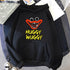 Poppy Playtime Bobbi Game Time Horror Pattern Printed Hoodie Pullover Sweatshirt