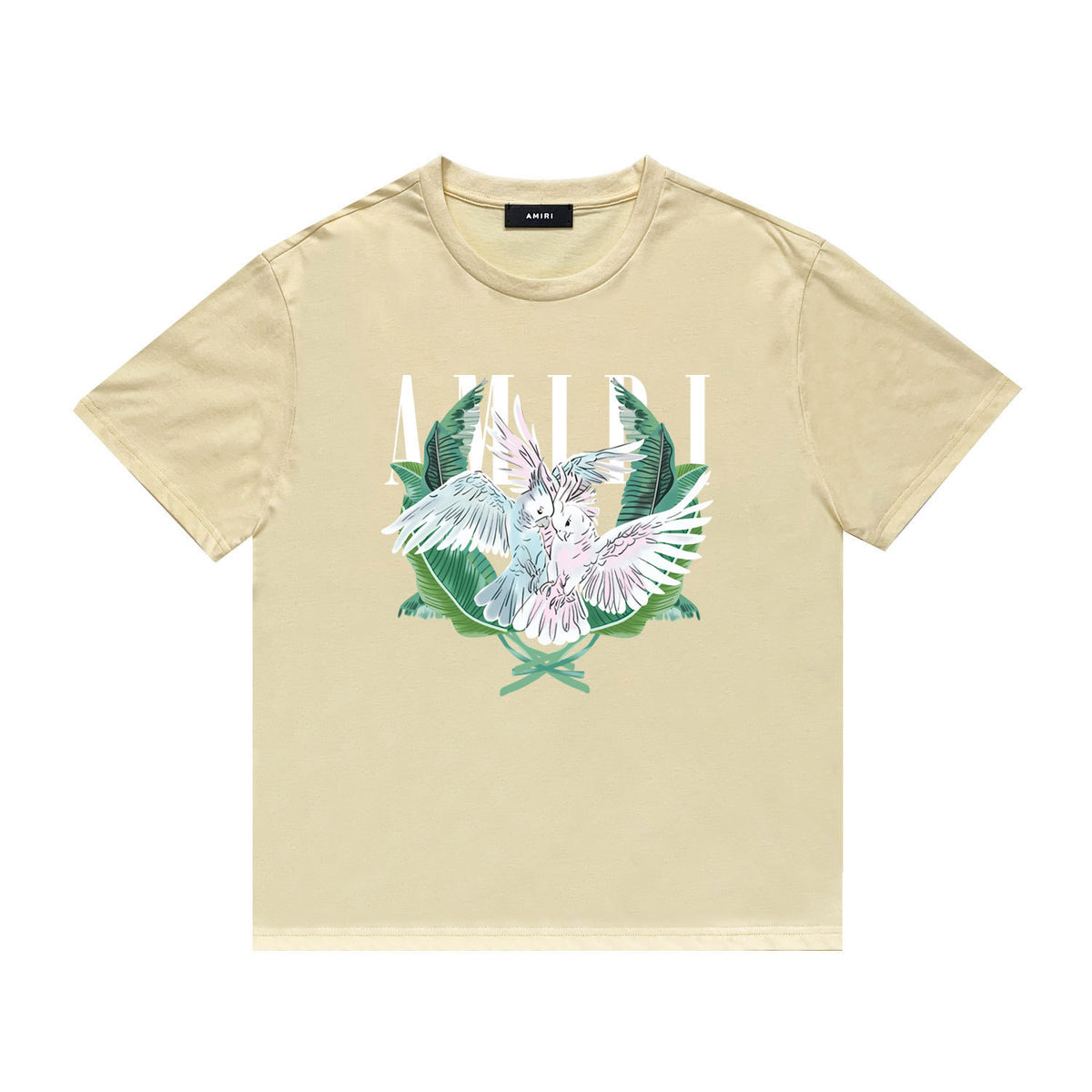 Amiri Parrot Printing Casual Hip Hop  T-shirt