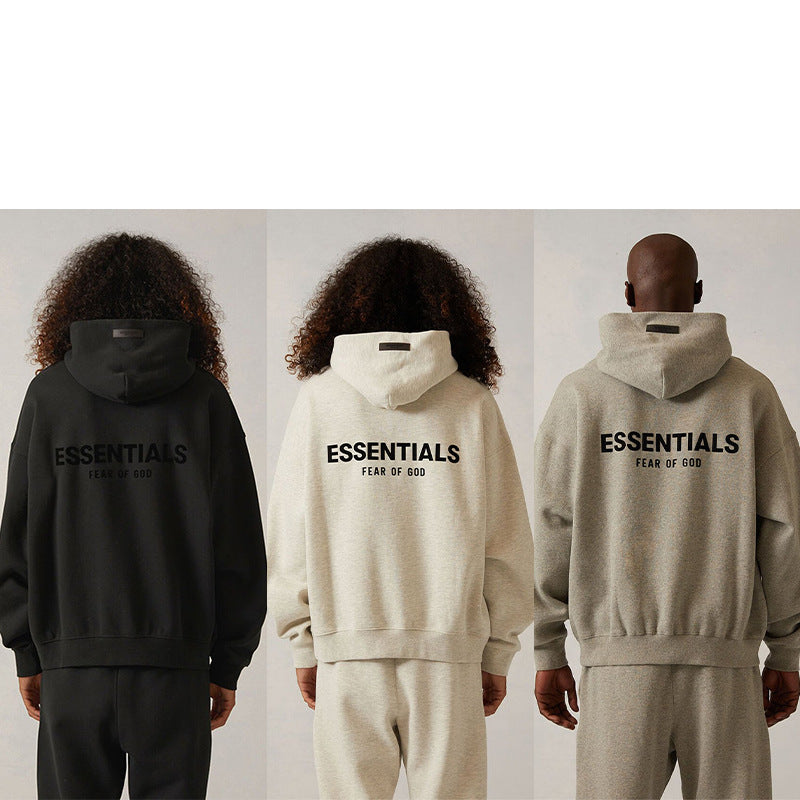 Letters Flocking Fear Of God Essentials Hoodie Sweatshirt Pullover - product image 2