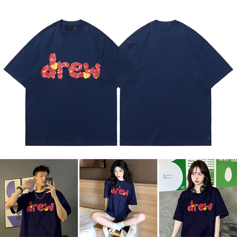 Drew Smiling Face Pure Cotton T-Shirt - product image 1
