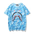 Bape Shark Head 3d Digital Printing T Shirt