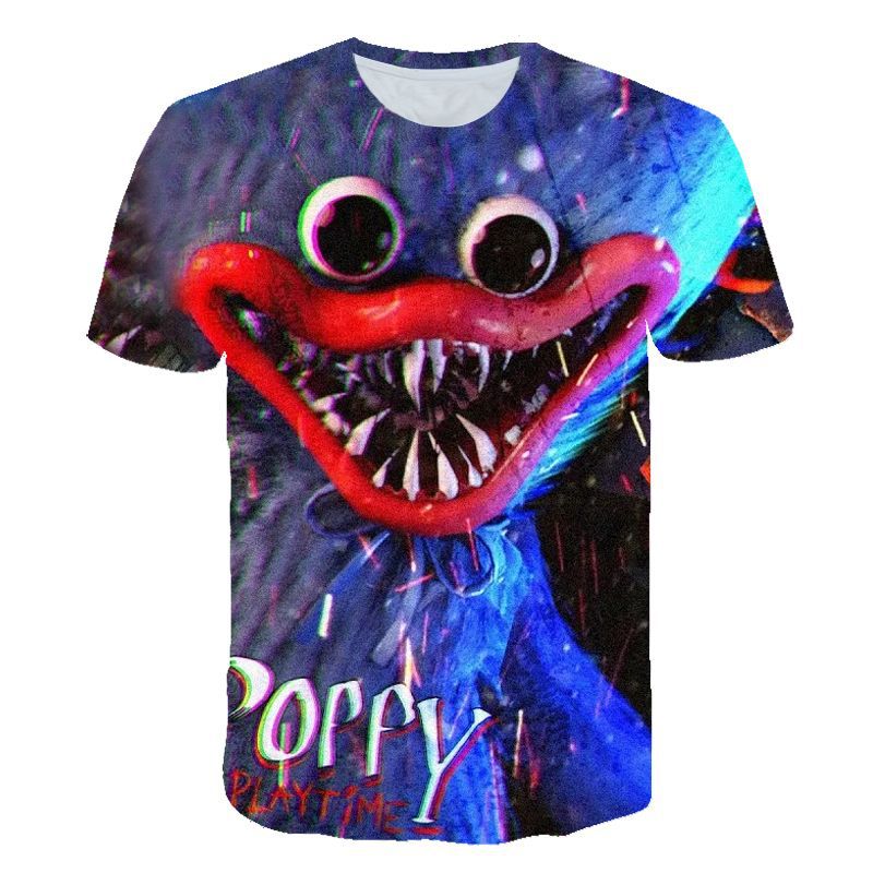 Poppy Playtime Bobby's Game Time T-shirt Sausage Monster 3d T Shirt