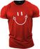 Fitness Sports Fitness Cartoon Smiley Printed Men's Casual T-shirt Gym T Shirt