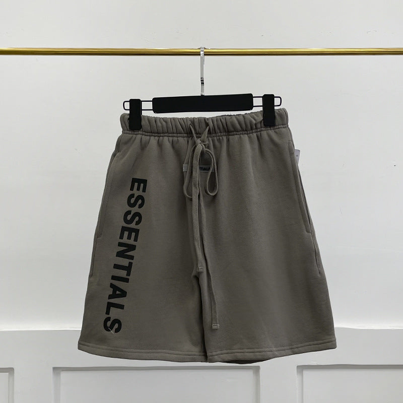Essentials Shorts Fear Of God Drawstring Silicone Letter Cotton Short Pants - product image 23