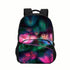 Abstract backpack schoolbag