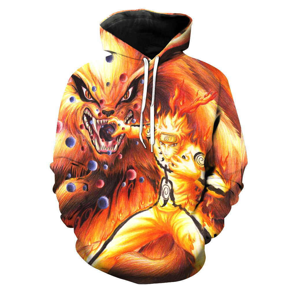 Naruto 3D Hoodie Sweatshirt Jacket Pullover