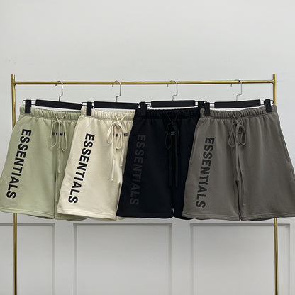 Essentials Shorts Fear Of God Drawstring Silicone Letter Cotton Short Pants - product image 1