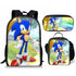 Sonic backpack schoolbag lunch bag pencil case set