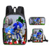 Sonic Schoolbag backpack lunch box pencil cases set