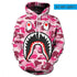 Bape Shark Hoodie 3d Printed Ape Sweatshirt Pullover