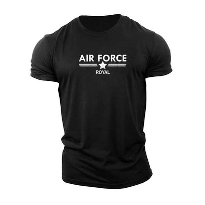 Fitness Printed Letters Large Size Sports Outdoor T-Shirt Gym T-Shirt – Style Black on red background - product image 20