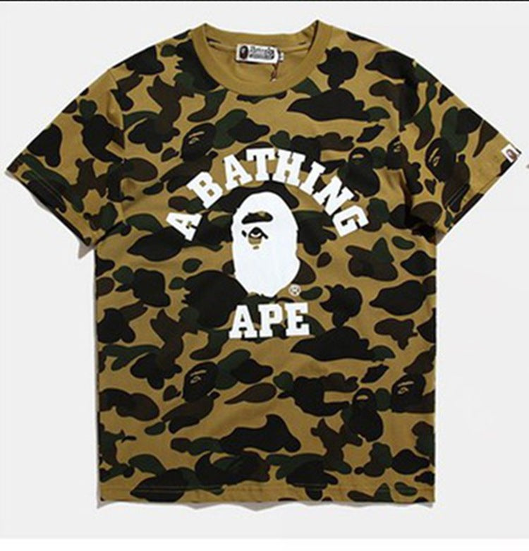 Bape Ape Shark Printed T Shirt