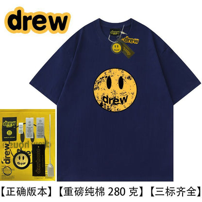 Drew Hussry Biber Distressed Smiley Face Printed T-Shirt - product image 16