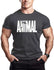 Muscle Leisure Brothers Fitness Exercise T-shirt Running Letters Animal Gym T Shirt