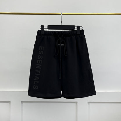Essentials Shorts Fear Of God Drawstring Silicone Letter Cotton Short Pants - product image 9
