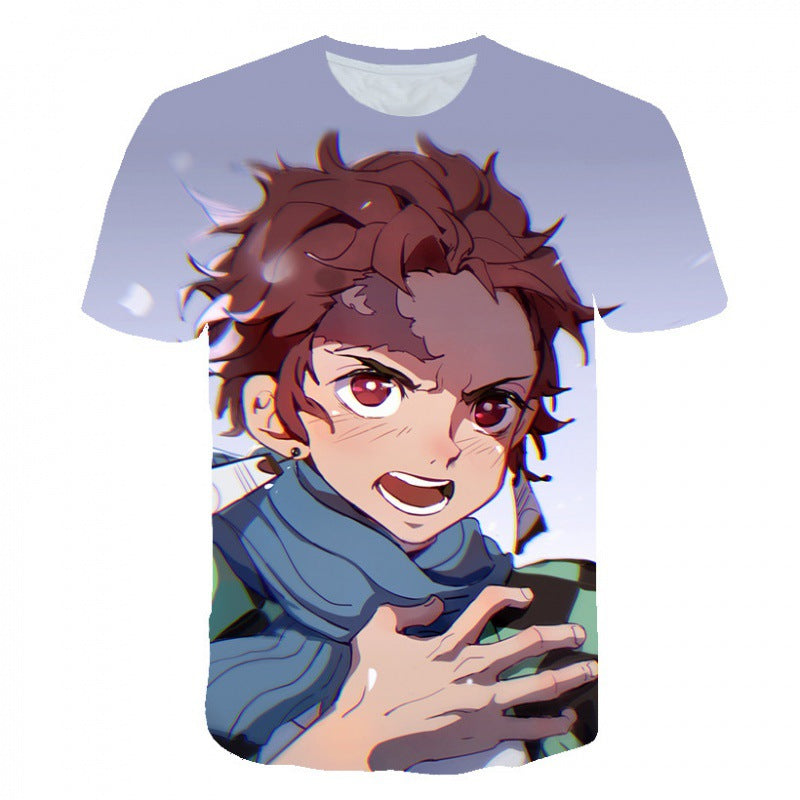 Kimetsu No Yaiba T-shirt Unisex 3d Printed Demon Slayer T Shirt