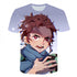 Kimetsu No Yaiba T-shirt Unisex 3d Printed Demon Slayer T Shirt