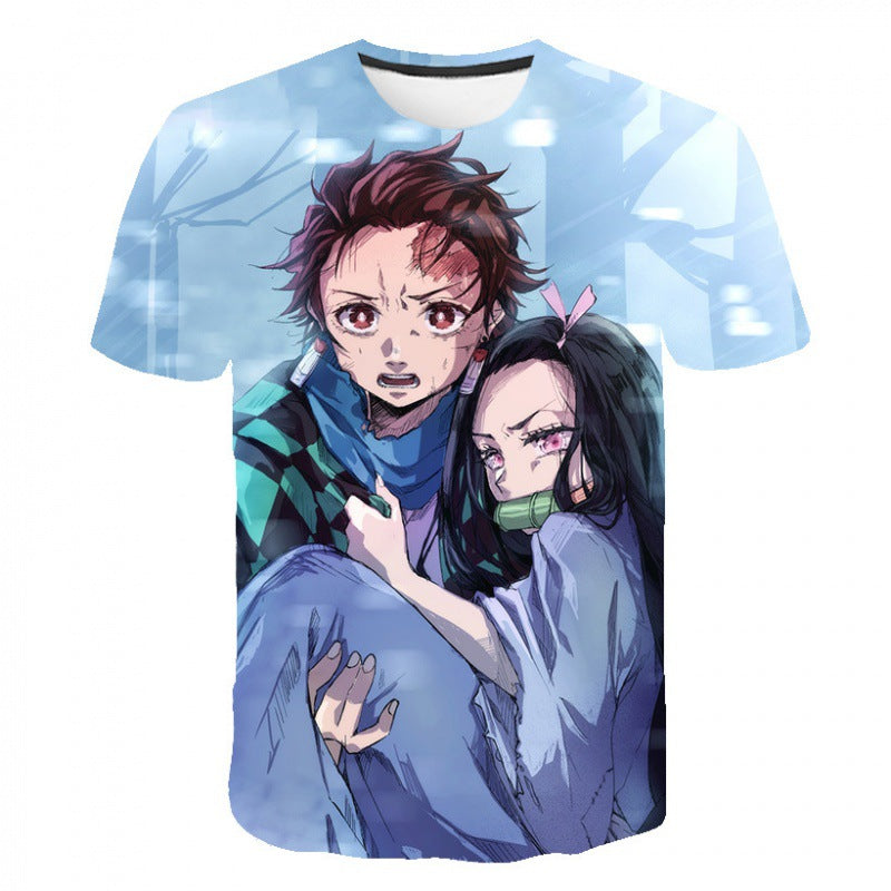 Kimetsu No Yaiba T-shirt Unisex 3d Printed Demon Slayer T Shirt