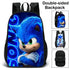 Sonic 3D Printed schoolbag backpack set