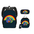 Rainbow Friends Schoolbag  backpack lunch box pencil cases set