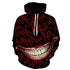 Joker  Smiley Sweater 3dprinted Halloween Funny Casual Trend Hoodie