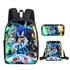 Sonic Schoolbag backpack lunch box pencil cases set