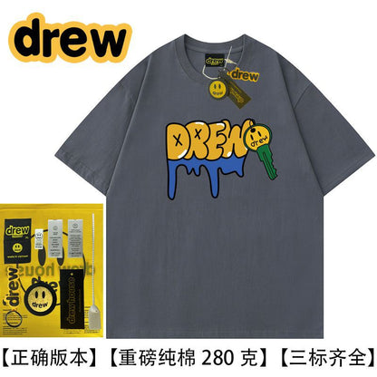 Drew Hussry Smiling Face Hip Hop T-Shirt - product image 14